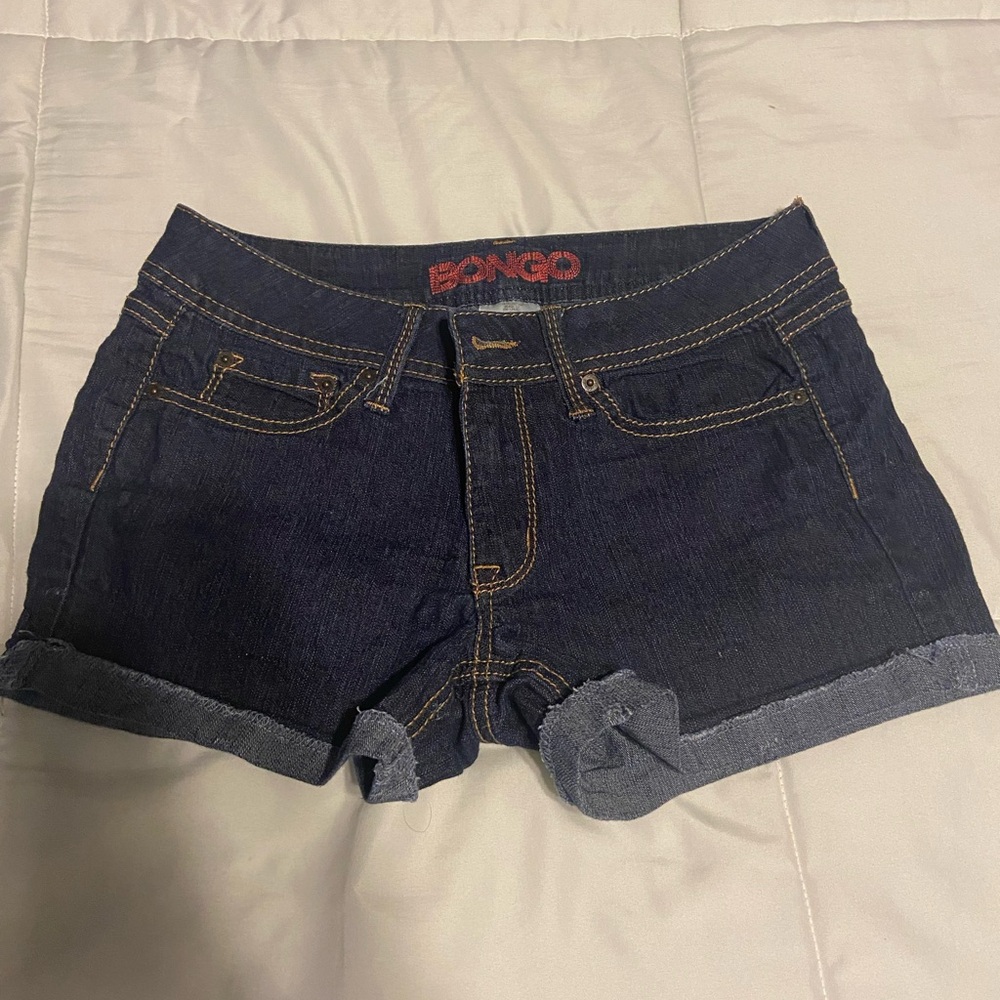 Bongo Women's Dark Blue Denim Shorts